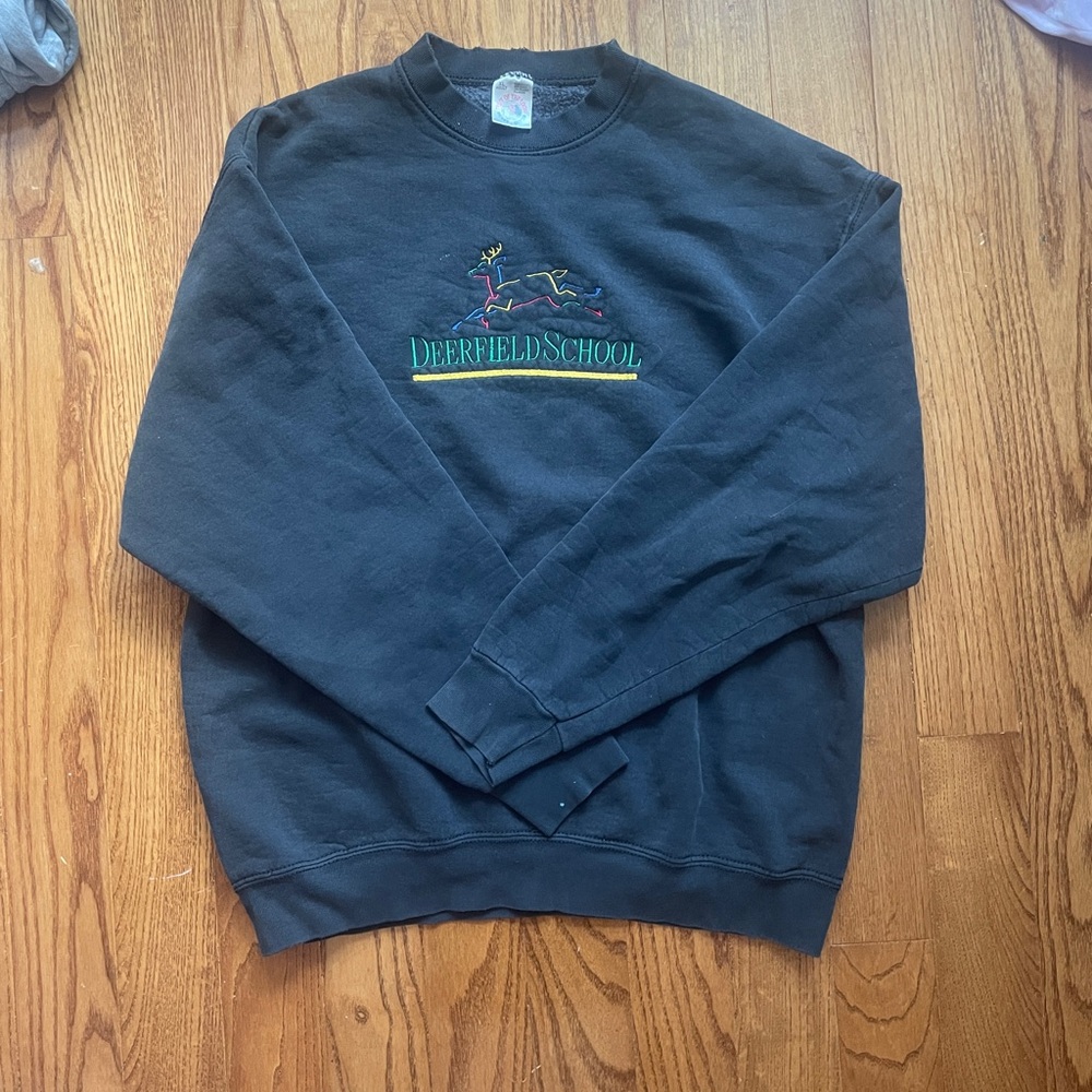 Fruit of the Loom Black Crewneck Sweater
